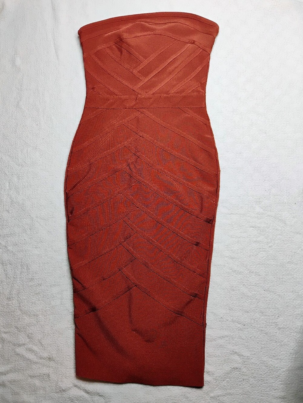 Fashion Nova stretchy copper colored dress